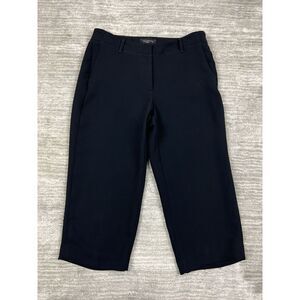 Talbots‎ Pants Womens 6P Black Straight Leg Cropped Capri